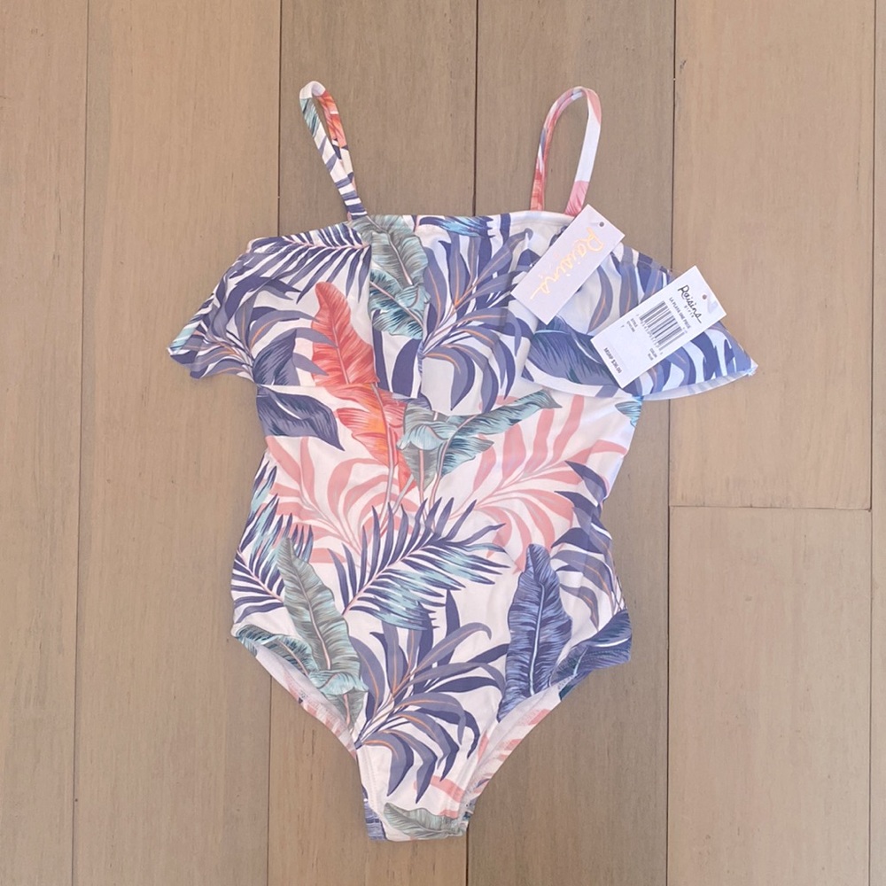 Girls tropical swimsuit